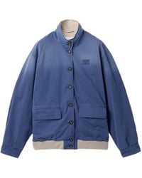Miu Miu - Cotton Blouson Jacket - Lyst