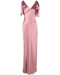 V:PM ATELIER - Bow-Detail V-Neck Gown - Lyst