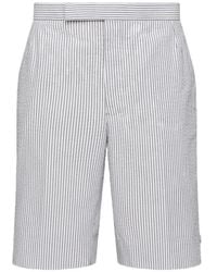 Thom Browne - Classic Seersucker Backstrap Shorts - Lyst