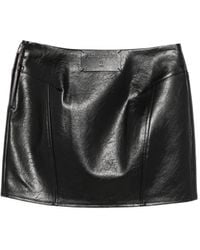 Patrizia Pepe - Falda Revestida Con Parche Del Logo - Lyst