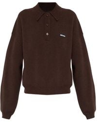 ROTATE BIRGER CHRISTENSEN - Logo-Patch Polo Top - Lyst