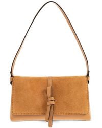 Kate Spade - Small Loop Suede-Panelled Knotted Shoulder Bag - Lyst