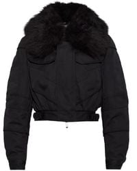 DSquared² - Veste En Fourrure Artificielle À Coupe Crop - Lyst