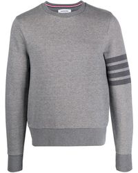 Thom Browne - Crew Neck Cotton Sweatshirt - Lyst