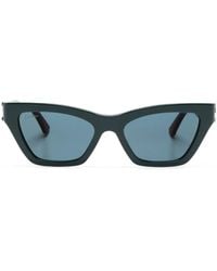 Cartier - Logo-Plaque Rectangle-Frame Sunglasses - Lyst