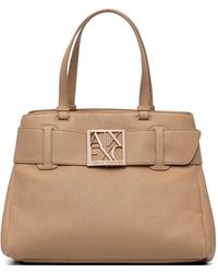 ARMANI EXCHANGE - Technical Water-Resistant Shopper Bag With Maxi Logo - Lyst