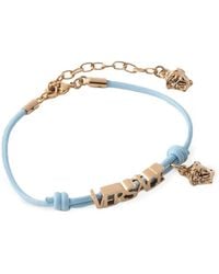 Versace - Bracelet En Cuir - Lyst