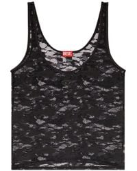 DIESEL - Haut En Dentelle À Motif Camouflage - Lyst