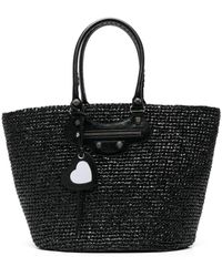 Balenciaga - Großer Le Cagole Panier Shopper - Lyst