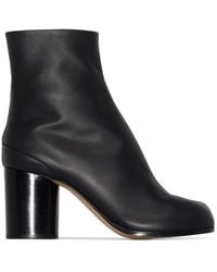 Maison Margiela - Tabi 80Mm Leather Ankle Boots - Lyst