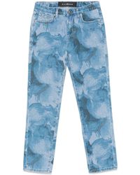 John Richmond - Printed Jeans - Lyst