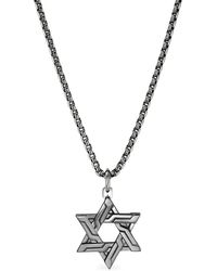 John Hardy - Icon 50 Star Of David Pendant Necklace - Lyst