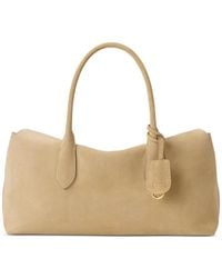 Polo Ralph Lauren - Bellport Suede Satchel Tote Bag - Lyst
