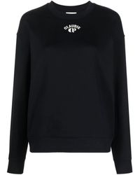 Claudie Pierlot - Logo-embroidered Cotton Sweatshirt - Lyst