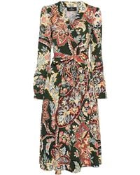 Etro - Printed Midi Dress - Lyst