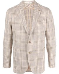 Tagliatore - Plaid-Check Print Blazer - Lyst