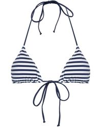 Mc2 Saint Barth - Leah Striped Bikini Top - Lyst