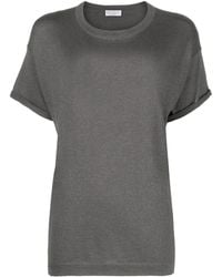 Brunello Cucinelli - Cashmere And Silk T-Shirt - Lyst