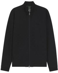 BOSS - X Porsche Felpa Con Zip E Motivo A Quadri Jacquard - Lyst