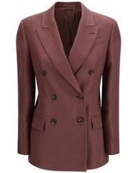 Brunello Cucinelli - Blazer Met Dubbele Rij Knopen - Lyst