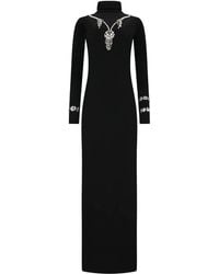 Des Phemmes - Crystal-Embellished Turtleneck Dress - Lyst
