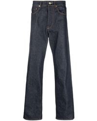 KENZO - Straight-Leg-Jeans mit Logo-Patch - Lyst