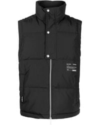Izzue - Logo-patch Quilted Down Gilet - Lyst
