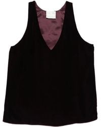 forte_forte - Velvet V-Neck Top - Lyst