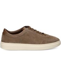 BOSS - Suede Panelled Sneakers - Lyst