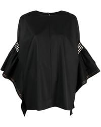 Junya Watanabe - Faux-Pearl-Embellished Wool Blouse - Lyst