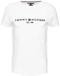 Tommy Hilfiger - Logo-Detail Cotton T-Shirt - Lyst