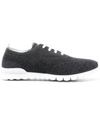 Kiton - Knitted Low-Top Sneakers - Lyst