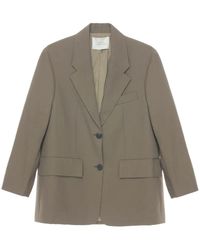 Studio Nicholson - Blazer Met Enkele Rij Knopen - Lyst
