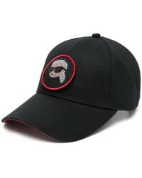 KARL LAGERFELD - Gorra De Mezcla De Algodón - Lyst