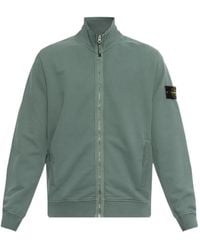 Stone Island - Pull Zippé À Patch Logo - Lyst