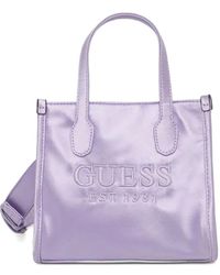Guess - Mini Tote Bag Mit Logo-Stickerei - Lyst