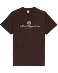 Sporty & Rich - H&W Crest Graphic-Print T-Shirt - Lyst