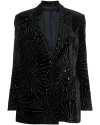 Blazé Milano - Embroidered Velvet Blazer - Lyst