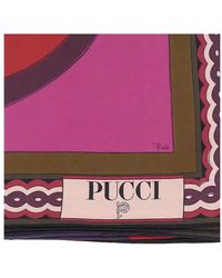PUCCI - Graphic-Print Silk Scarf - Lyst