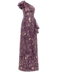 Saiid Kobeisy - Ruffled Sequin-Embellished Maxi Dress - Lyst