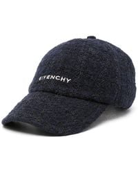 Givenchy - Logo-Embroidered Tweed Cap - Lyst