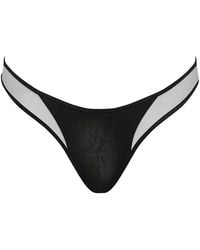 Maison Close - Minuit High-Cut Thong Bikini Bottoms - Lyst