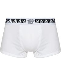 Versace - Badehose Aus Baumwoll-Jersey - Lyst