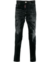 DSquared² - Distressed Mid-rise Skinny Jeans - Lyst