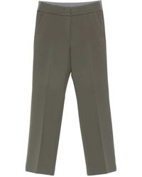 Peserico - Flat-Front Side-Pocket Trousers - Lyst