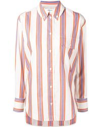 Victoria Beckham - Striped Button-down Shirt - Lyst