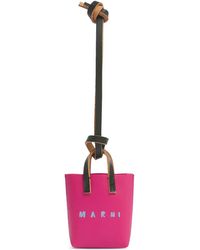 Marni - Micro Tote Bag Charm - Lyst