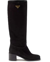 Prada - Stiefeletten aus Wildleder 55mm - Lyst