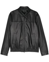 Brioni - Leather Jacket - Lyst