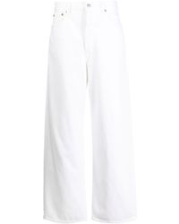 Agolde - Organic-cotton Wide-leg Trousers - Lyst
